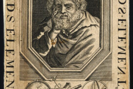 Euclid. Line engraving. Wellcome Collection. Public Domain Mark. Source: Wellcome Collection.